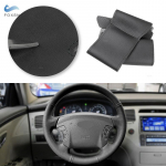 Juodos Automobilio Aksesuarai Vairo Odos Apdaila Hyundai Sonata Azera 2005- 2010 Kia Carens 2007 2008 2009 - gray
