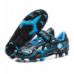 Turf salės futbolo bateliai vaikams Futsal batai berniukai mergaičių segtukai žolės treniruotės Futbolo batai profesionali sportinė avalynė lauko futbolo futbolo bateliai 34 juoda