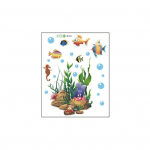 Tualeto dangtelių lipdukai Lipdukai PVC lipdukai Vinilo meno puo&scaron;mena Kūrybiniai povandeniniai gyvūnai ir augalai Sieniniai lipdukai Nuimami vonios kambario keramika