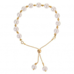 Apyrankė Fancy Faux Pearl Ins Style Niche Design Paprastas Super Fairy &Scaron;velnus nuo blukimo Antikorozinė mergaičių apyrankė auksinė