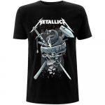 Metallica Istorija Baltas Logotipas Unisex Mar&scaron;kinėliai S