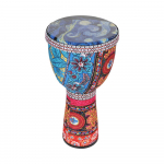 Afrikieti&scaron;kas rankinis būgnas 8 colių ne&scaron;iojamasis Djembe būgno mu&scaron;amasis instrumentas su spalvingais meno ra&scaron;tais 2