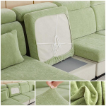 &Scaron;enilinis Sutir&scaron;tintas Sofos Sėdynės Pagalvėlės Užvalkalas Elastingas Sofos Užvalkalas Svetainei Nuimamas L Formos Kampinis Fotelis Sofos Užvalkalai Normal Size (S)-1pc rožinė
