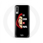 Coque pour Samsung Galaxy A70 La casa de papel Logo et Masque