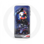 Coque pour samsung galaxy S4 Formule 1 Pierre Gasly Pilote automobile F1 Rouge Bleu