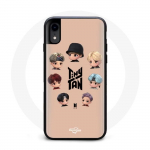 Coque pour Iphone XR BTS TinyTAN Animation Affiche RM Jin Suga J-Hope Jimin V Et Jungkook
