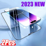 2 vnt. pilnai dengianti ekrano apsauga, skirta iPhone 13 12 Mini 14 Pro Max grūdintas stiklas, skirtas iPhone 15 11Pro Max XR XS MAX 7 8Plus Glass iphone 11 gryna