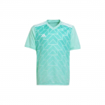 Adidas Team Icon 23 Geometrinio Ra&scaron;to Spaudinys V formos i&scaron;kirptė Trumpomis Rankovėmis Futbolo Mar&scaron;kinėliai Vyri&scaron;ki Vir&scaron;utiniai Drabužiai Žalias IC1252 L