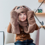 Marijos kepuraitės &scaron;alikas, integruotas moteri&scaron;kas rudens ir žiemos mielas dviratininkas, naujos mergaitės triu&scaron;io ausys Adult Apricot