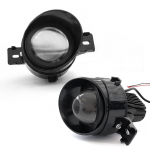 Naujas specialus automobilio LED rūko žibintas, dvigubos &scaron;viesos lę&scaron;io žuvies akies lempa, integruota tolimųjų ir artimųjų &scaron;viesų balta &scaron;viesa, geltona &scaron;viesa 3000K balta