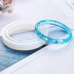 Deimantinės deimantinės apyrankės silikono formos pjaustyto pavir&scaron;iaus formos plastikinės epoksidinės apyrankės formos 56mm