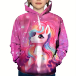 Vaiki&scaron;kas džemperis 3D mielas animacinių filmų spausdinimo ra&scaron;tas madingi drabužiai laisvi sportiniai drabužiai laisvalaikio vir&scaron;ūnės ilgomis rankovėmis striukės Auk&scaron;tos kokybės 140