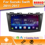 Automobilio radijas Suzuki SWIFT 2010-2016 m. 2Din Android a&scaron;tuonių branduolių automobilio stereosistema DVD GPS navigacijos grotuvas Multimedia Android Auto Carplay 4 core 1GB+32GB carplay