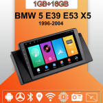 Automobilio radijas Android Auto Carplay skirtas BMW 5 E39 E53 X5 1996-2004 Multimedijos grotuvas galvos blokas Stereo GPS navigacija BT WIFI 1+16GB 1+16GB