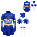 Vaikų Mergaičių Palaidinės &Scaron;ortai Cheerleading Apranga Helovino Karnavaliniai Kostiumai &Scaron;okio Vakarėlio Apranga 13-14 Years