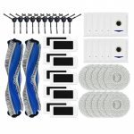 Skirta Ecovacs T30 Pro / T30 Pro Omni / Yeedi M12 Pro+ Pagrindinis ritininis &scaron;oninis &scaron;epetys HEPA filtras, &scaron;luostės, dulkių mai&scaron;eliai, atsarginės dalys