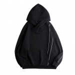 Winter Unisex Hoodie with Neck Protection High Collar And Hood Hip Hop Style Oversized Big Front Pocket Thickened Warmth Rentention Outerwear M juoda
