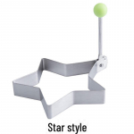 Nerūdijančio plieno omleto formavimo forma Star