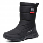 Vyri&scaron;ki žieminiai, &scaron;ilti sniego batai, vandeniui atsparus užtrauktukas dirbtinio kailio pamu&scaron;alas vidurio blauzdos auliniai batai, neslystantys lauke, žygiai pėsčiomis, darbiniai batai vyrams 42