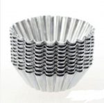 10 vnt./rinkinys 7 cm skardinė gėlių pyrago kiau&scaron;inio pyrago forma Virtuvės įrankiai Kepimo forma (Spalva: sidabras) ADM