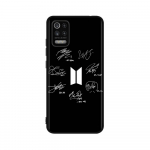 BT12 BTS dėklas, skirtas iPhone 16 15 Plus 14 13 12 11 Pro 8 7 6S 6 SE 5S X XR XS Max Realme C30 C33 C31 9I Huawei P30 juodas sofos dangtelis iPhone X