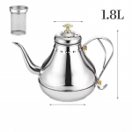1,2/1,8 l nerūdijančio plieno kavos puodas Eleganti&scaron;kas žąsies kaklo virdulys su filtru Indukcine virykle arbatos virimo aparatas namų restoranas arbatinukas