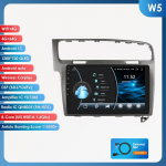 Hizpo Hizpo 10.1 Carplay 4G 2 Din Android 13 Automobilio radijas Volkswagen Golf 7 2013 - 2017 Juodos pilkos spalvos Vaizdo grotuvas GPS DSP I&scaron;manusis Autoradio RDS W5 G 8Core 4G 64G