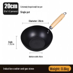 20 cm nepadengta mini keptuvė indukcinėms viryklėms - kompakti&scaron;ka, lengva, ideali naudoti vienam asmeniui 20cm mini pot