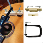 Liaudies akustinės gitaros tilto spaustuvas, tilto prispaudimo įrankis, priedas, luthjeras, gitarų gamyba with accessories