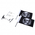 Bagažinės dangčio vėliavos stiebo laikiklio rinkinys su kaukolės vėliava L R Pakeitimas Gold Wing Tour DCT 2018?2020 m