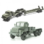 1/72 Ukraina KRAZ-260B Puspriekabės Vilkikas Karinis Transportas Žaisliniai Konstruktoriai Automobilio Surinkimo Modelio Rinkinys Dovana DIY Armija