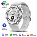 2025 Naujas Watch6 Classic I&scaron;manusis laikrodis Vyrams GPS Sporto Fitnesas Moterų sveikata &Scaron;irdies ritmas Atsparus vandeniui Bluetooth Skambutis I&scaron;manusis laikrodis Silicone sidabras