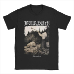 Burzum Pūsk trimitą Vyri&scaron;ki medvilniniai nuostabūs mar&scaron;kinėliai Apvalia i&scaron;kirpte Trumpomis rankovėmis Drabužiai Vasara XXXXXL juoda
