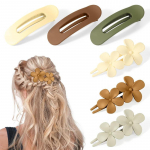 Korėjieti&scaron;ko stiliaus universalus plaukų segtukas, &scaron;velnus gėlių segtukas, galvos papuo&scaron;alas, moteri&scaron;kas plaukų segtukas kuodui galvos gale 1 Set of 6 Hair Clips