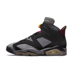 Air Jordan 6 Retro GS Bordeaux Vaikams Sportbačiai Juodi &Scaron;viesiai Grafito Tamsiai Pilki 384665-063 39