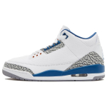 Air Jordan 3 Retro Washington Wizards Vyri&scaron;ki sportbačiai Balti Metaliniai-Vario spalvos Tikrai Mėlyni CT8532-148 36