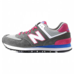 New Balance Nb 574 Retro Patogūs Tinklelio Audinio Žemi Bėgimo Bateliai Moteri&scaron;ki Sneakeriai Pilki Mėlyni Raudoni WL574CPW 36.5