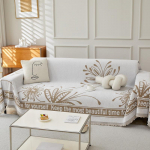 &Scaron;enilinis sofos rank&scaron;luostis &bdquo;Four Seasons&ldquo; universalus &bdquo;viskas įskaičiuota&ldquo; sofos užvalkalas nuo dulkių Svetainės vientisas sofas didelis užtiesalas 180*130cm