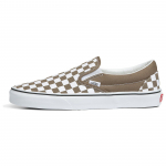 Vans Slip-On &Scaron;achmatinė Ra&scaron;tais Žemi Batai Ritinėjimui Unisex Sportbačiai Rudi Balti VN0A7Q5D1NU 43
