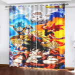Dragon Ball Anime Užuolaidos Svetainei Miegamajam Blackout Užuolaidos 1 vnt Namų Dekoras Perforuotos Apsaugančios nuo Dulkių 100x140cm&Grommet Top