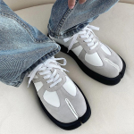 Tabi Batai Vyrams Moterims Natūrali Oda Laisvalaikio Sportiniai Batai Suvarstomi Unisex Suede Žemi Batai Ni&scaron;inis Dizainas Split Toe Sportbačiai 35