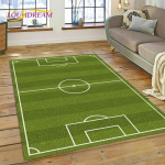 3D futbolo aik&scaron;tės kiliminis kilimėlis, skirtas miegamojo svetainei namų sofos dekoravimui, vaikų žaidimui, didelis dekoro grindų kilimėlis, dovana 60*90cm