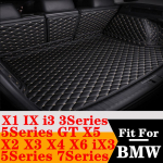 Vandeniui atsparus automobilio bagažinės kilimėlis, galinis bagažinės dangtis, skirtas BMW 3 5 7 serijos GT X1 X2 X3 X4 X5 X6 I3 IX Wine Red