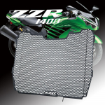 Skirta Kawasaki ZZR1400 ZZR 1400 2014 2015 2016 2017 2018  Motociklo radiatoriaus grotelių apsauga Alyvos au&scaron;intuvo dangtelis Black no logo