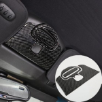 Carbon fiber Roof Convertible Switch Panel Sticker Trim For Corvette C6 2005-13