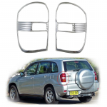 2 vnt. ABS chromuotos automobilio aksesuarai Padengtas galinio žibinto dangtelio apdailos lipdukų stiliaus Toyota RAV4 RAV 4 4WD 2001 2002 2003 2004