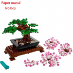 Puok&scaron;tė bonsai medžio augalas statybinių blokelių plytų modelis namų dekoravimo augalas žaislas dovanų rinkinys, suderinamas su 10281