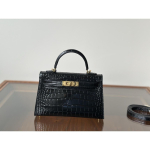 Kazilan 19cm krokodilo ra&scaron;to mini Kelli rankinė madinga universali peties rankinė-pa&scaron;tininkė moteri&scaron;ka rankinė 19cm
