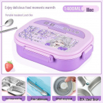 Identity V Izoliuota Animacinė Pietų Dėžutė | 304 Nerūdijančio Plieno Bento Vyrams, Moterims, Studentams ir Vaikams Stainless Steel 304 with Soup Bowl and Cutlery
