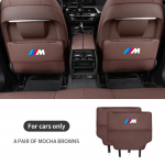 Automobilio sėdynės atlo&scaron;o apsauga nuo spyrių galinės sėdynės daiktadėžė BMW M X1 X3 X4 X5 E36 E39 E46 E60 E53 E70 E90 E91 E92 F10 F20 F30 ruda